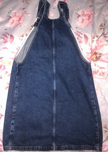 Kadın Lacivert Denim  Salopet - Görsel 2