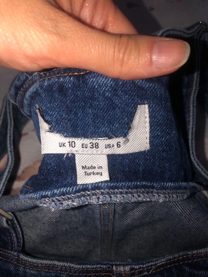 Kadın Lacivert Denim  Salopet - Görsel 3