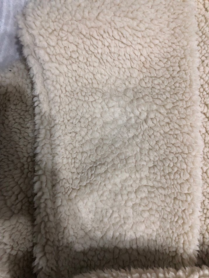 Nakışlı Tüylü Bej Sokak Stili Köpek desenli pofuduk sweatshirt - Görsel 5