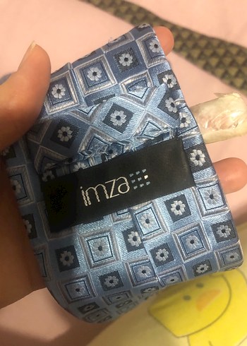 Mavi Gri Desenli Erkek Kravat - Görsel 2