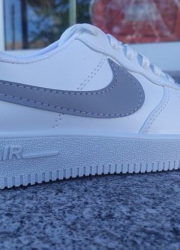 diğer Beden Nike Air Force gri beyaz spor ayakkabı 