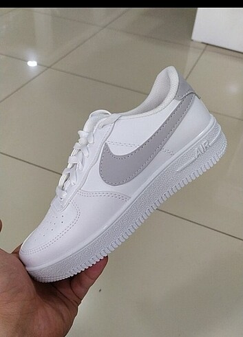 Nike Air Force gri beyaz spor ayakkabı 