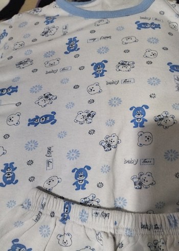 Mavi Baskılı Çocuk Pijama Altı - Görsel 4