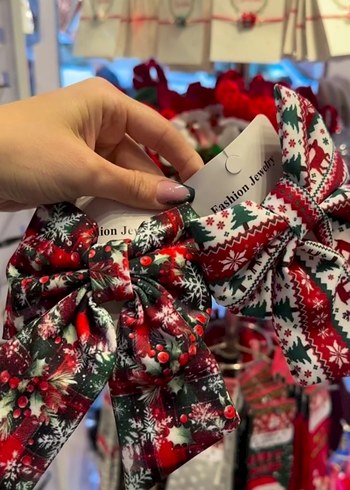 Yeniyıl konseptli Fiyonk Saç Tokaları - Görsel 2