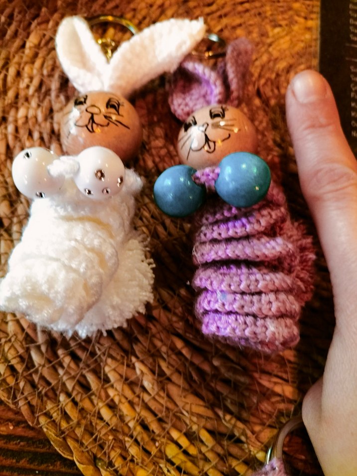 El Yapımı Bohem Tavşan Anahtarlık Tek adet fiyatı - Görsel 2