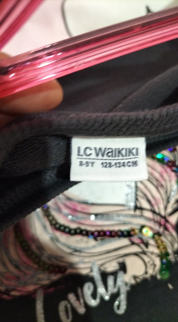 Uzun Kollu Kat Katlı Kız Elbise tütülü - Görsel 3