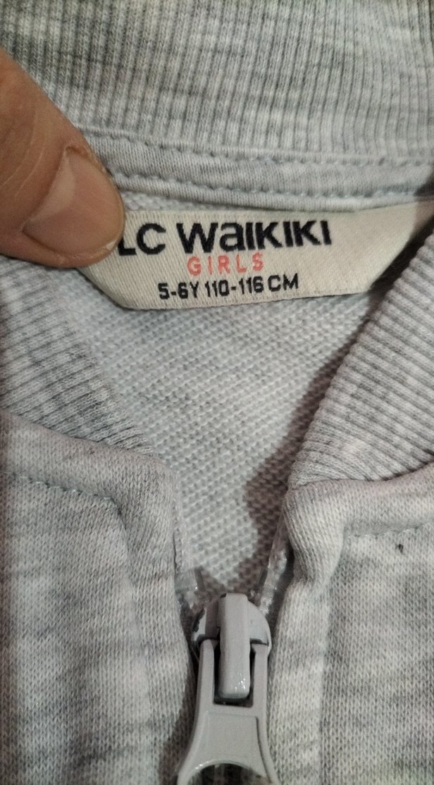 Gri Fermuarlı yelek 5_6 yas - Görsel 3