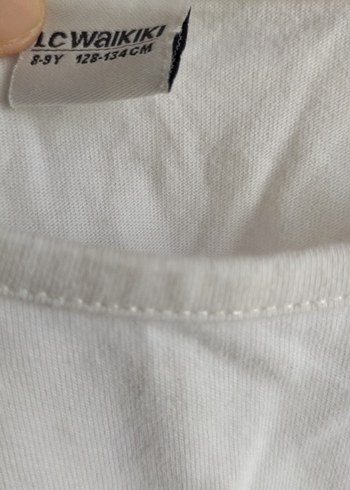 Beyaz Uzun Kollu Kız Tişörtü Kalp Baskılı - Görsel 3