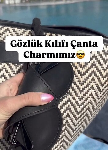 Gözlük kılıfı çanta charmlari