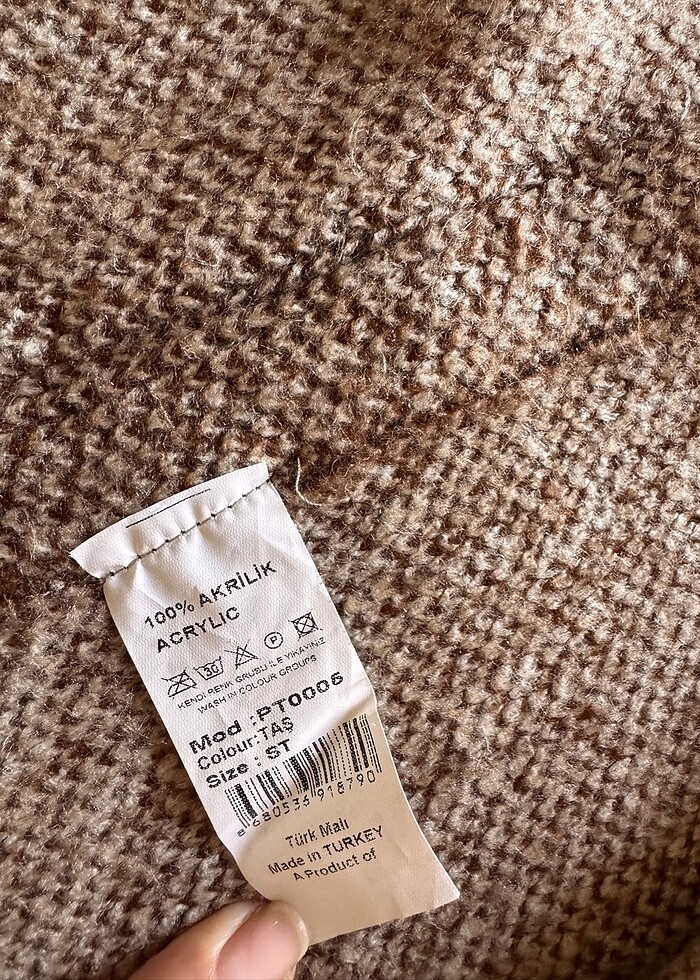 Triko kalın uzun yelek - Görsel 3