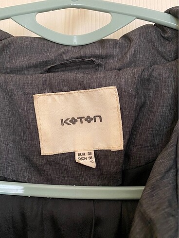 38 Beden gri Renk Koton mont