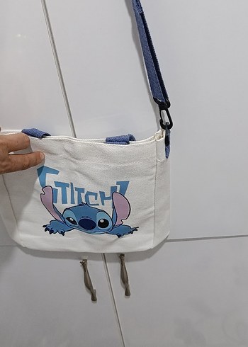 Beyaz stitch Çanta - Görsel 3
