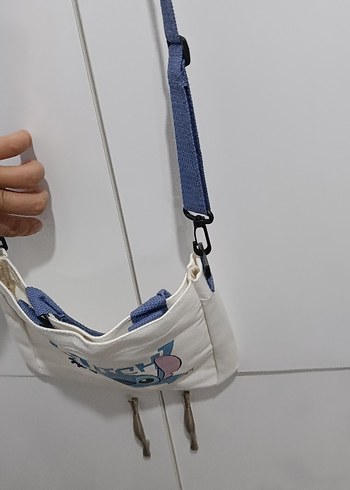 Beyaz stitch Çanta - Görsel 2