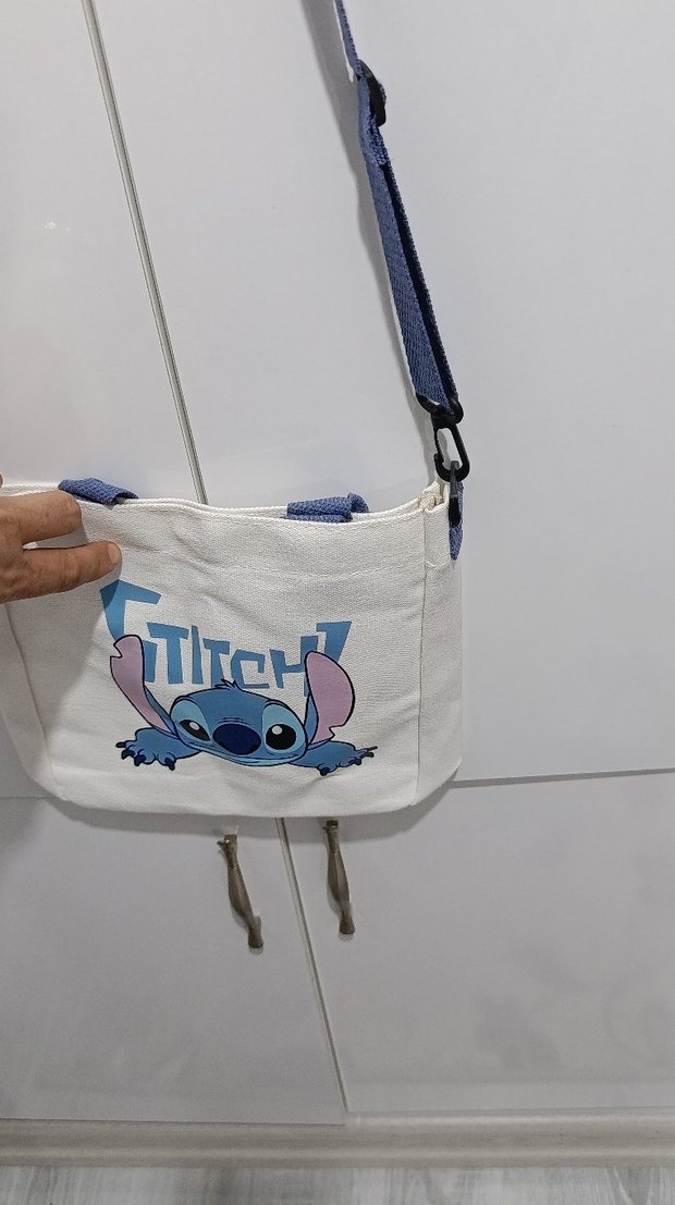Beyaz stitch Çanta - Görsel 3