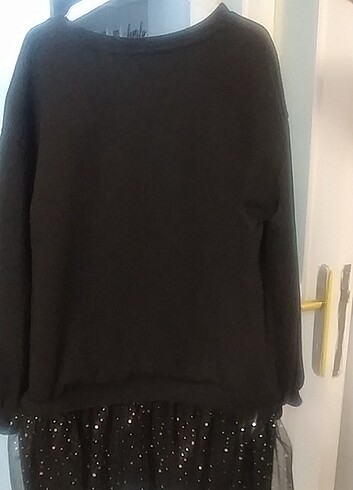 LC Waikiki Tüllü sweat elbise