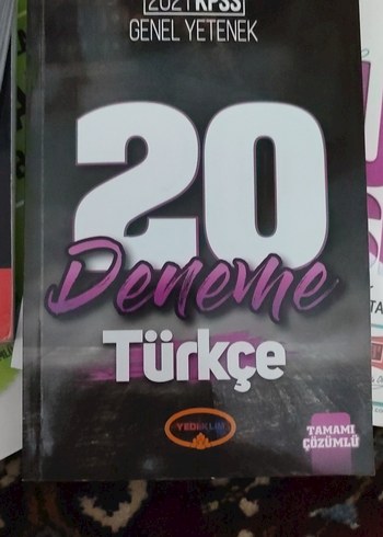 20 Tamamı Çözümlü KPSS Türkçe Deneme Kitabı