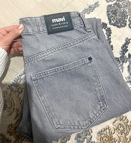 36 Beden gri Renk Mavi Jean