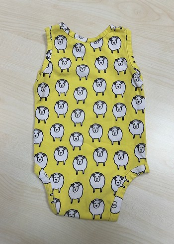 Sarı Baskılı Bebek Erkek Çıtçıtlı Body - Görsel 2