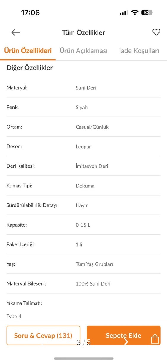 Kemer Detaylı Minimalist Kadın Deri Çanta - Görsel 3