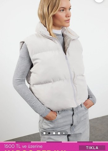 Gri Bol Kesim Su İtici Yelek - Görsel 2