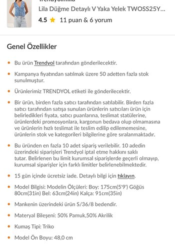 Trendyol & Milla Düğmeli Mavi V Yaka Kadın Triko Süveter
