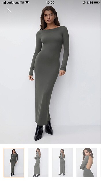 Pull bear poliamid elbise