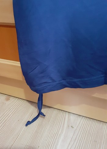 Diğer Lacivert Saten Kumaşlı Tunik