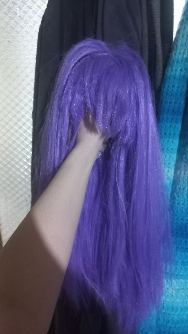 Mor Cosplay Peruk - Görsel 3