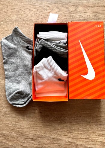 Nike Erkek Mini Spor Çorap 6'lı Gri
