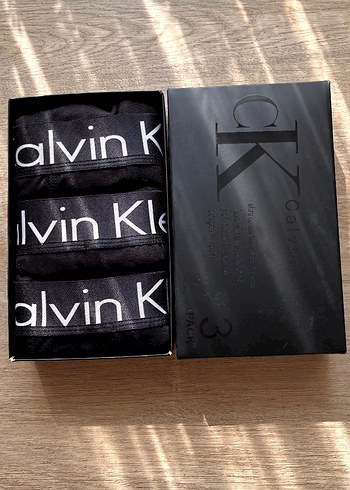 Calvin Klein Siyah Baskılı Erkek 3'lü Boxer Seti