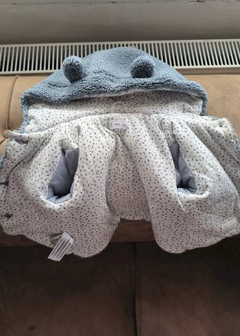 Mango Erkek Çocuk Gri Kapüşonlu
 Mont - Görsel 2