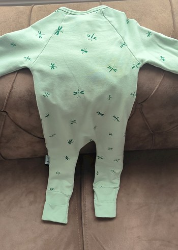 Elele Pastel Yeşil Fermuarlı Bebek Tulumu - Görsel 3