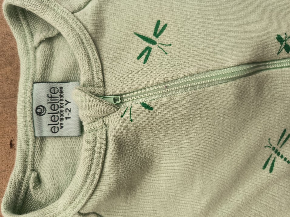 Elele Pastel Yeşil Fermuarlı Bebek Tulumu - Görsel 2