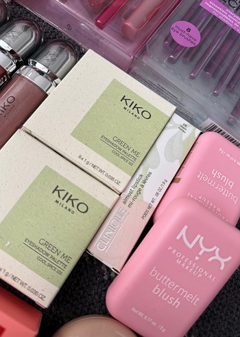 Maybelline KIKO Pastel Pembe Ruj ve Makyaj Seti