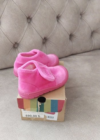 Kız Çocuk Pembe Polar Ev Terliği - Görsel 5