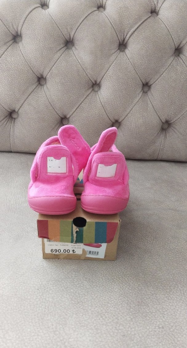 Kız Çocuk Pembe Polar Ev Terliği - Görsel 2