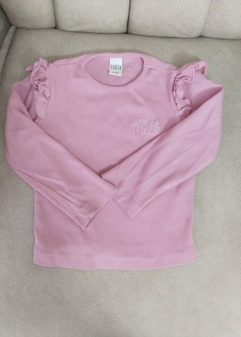 Gri Puantiyeli Nakışlı Çocuk Sweatshirt - Görsel 5