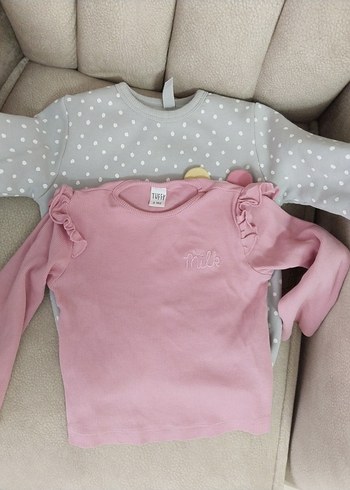 Gri Puantiyeli Nakışlı Çocuk Sweatshirt - Görsel 3