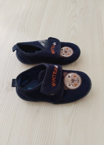 Erkek Çocuk Lacivert Sıcak Ev Terliği - Görsel 2