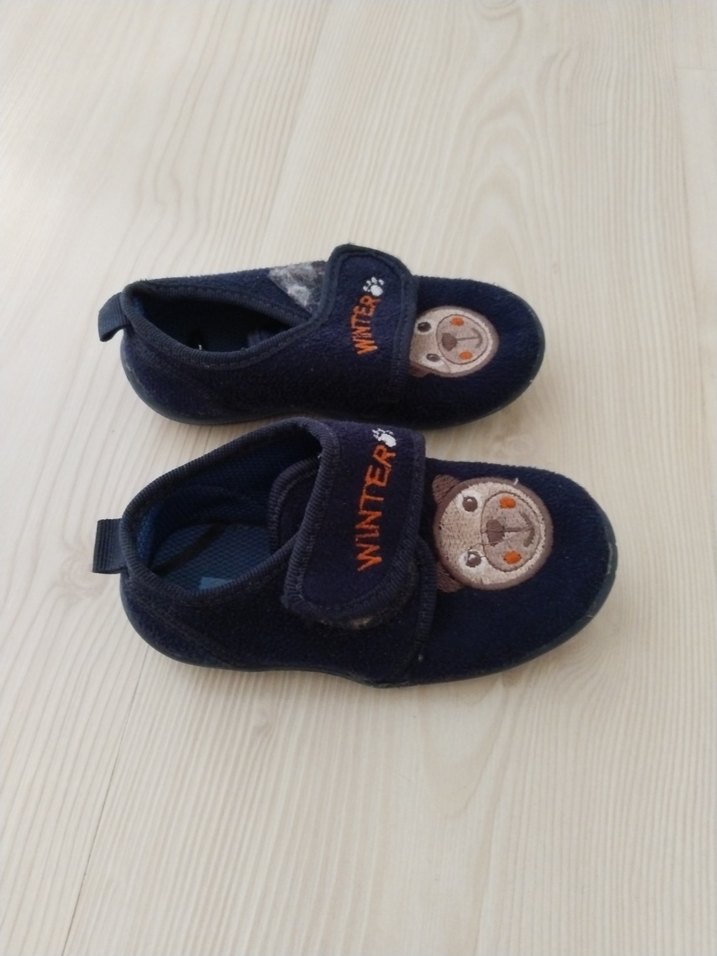 Erkek Çocuk Lacivert Sıcak Ev Terliği - Görsel 2