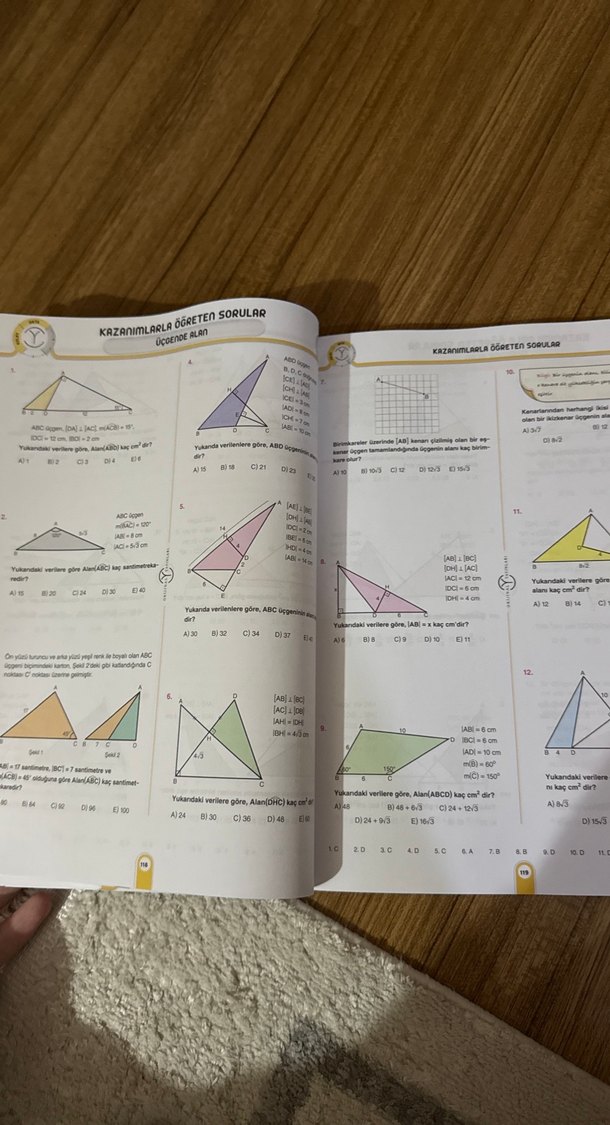 TYT AYT Orijinal Geometri Soru Bankası - Görsel 3