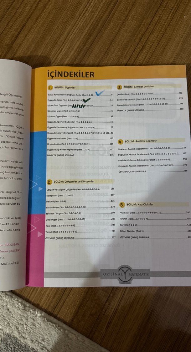 TYT AYT Orijinal Geometri Soru Bankası - Görsel 2
