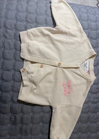 Beyaz Düğmeli Kız Çocuk Hırka - Görsel 2