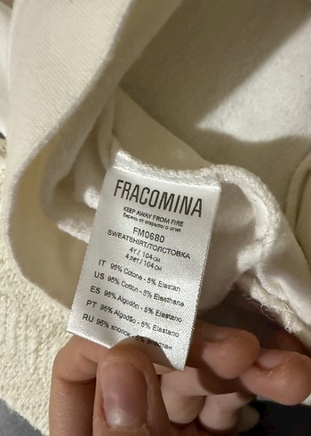 Kız Çocuk Beyaz Nakışlı Örgü Sweatshirt - Görsel 4