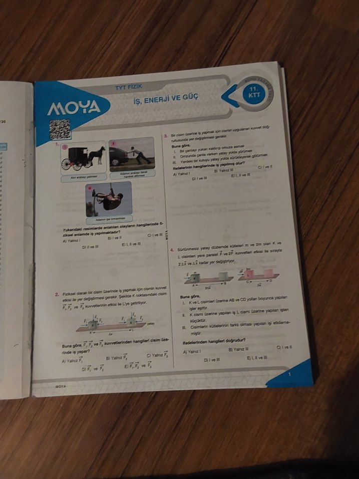 MOYA TYT Fizik Konu Tarama Testleri - Görsel 3