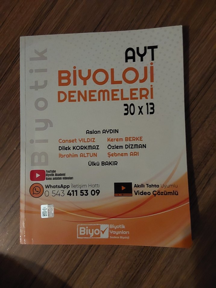 AYT Biyoloji Denemeleri ve Soru Bankası - Görsel 2