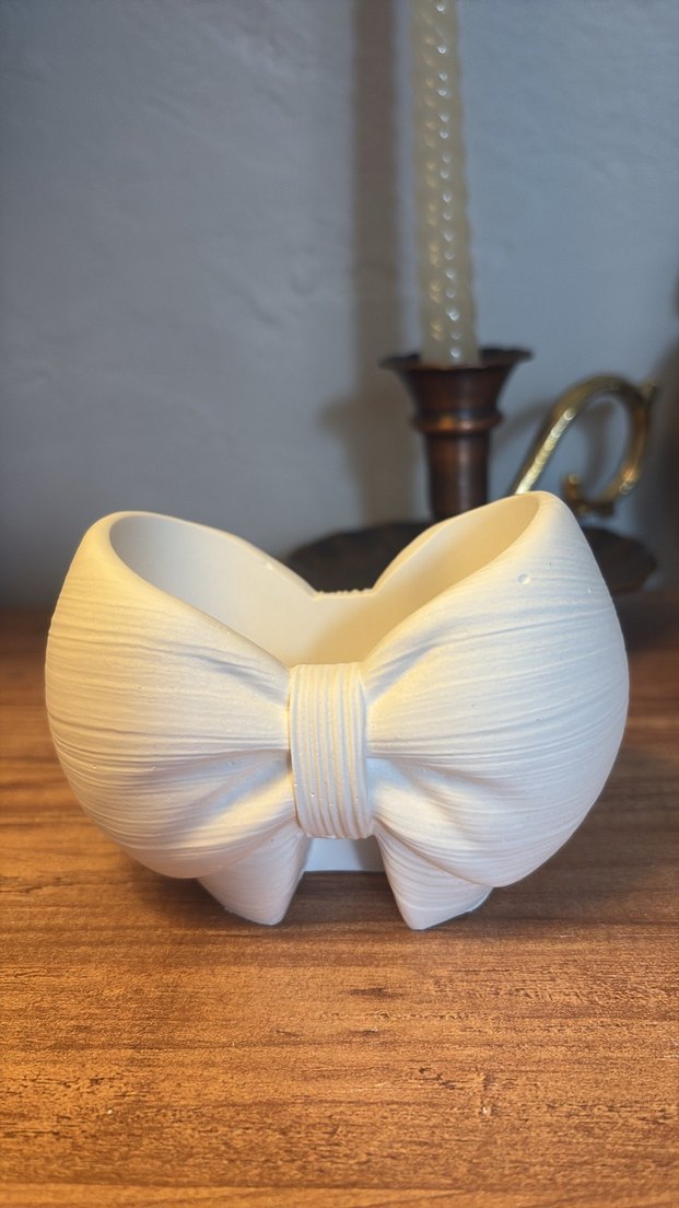 Fiyonk Tasarım Dekor Saksı  Mat Beyaz Alçı, El Yapımı - Görsel 5