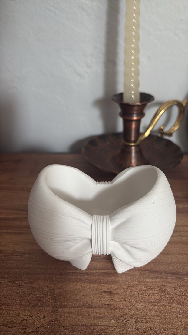 Fiyonk Tasarım Dekor Saksı  Mat Beyaz Alçı, El Yapımı - Görsel 4