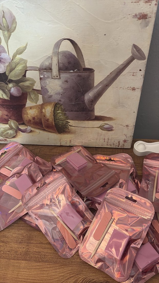 Pembe Takma Tırnak Bakım Seti - Görsel 5