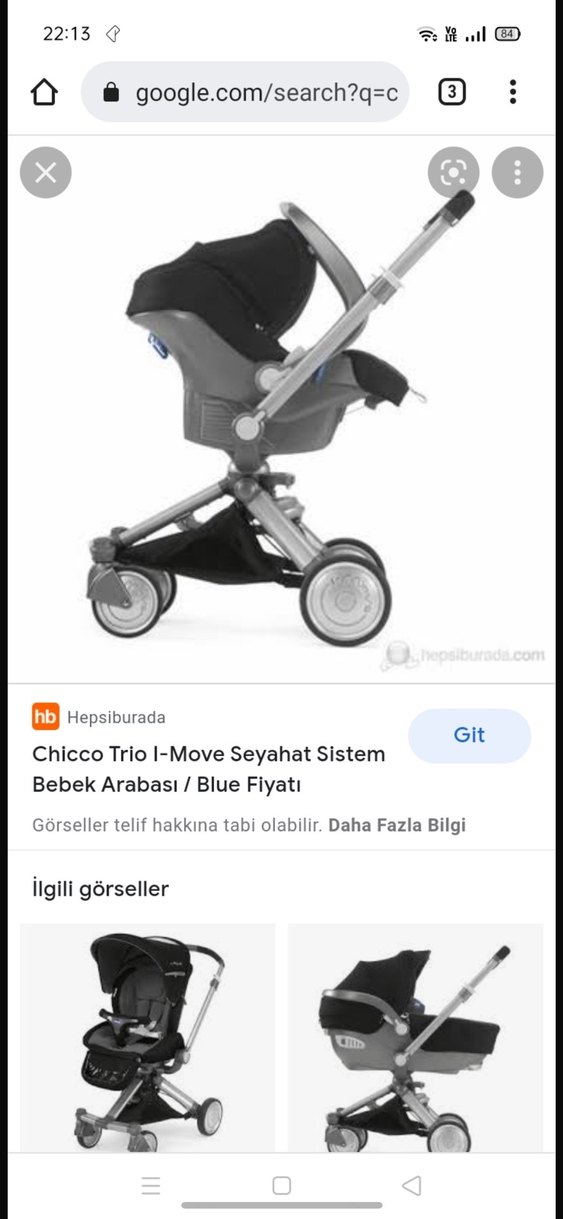 Siyah-Gri Bebek Arabası - Görsel 4